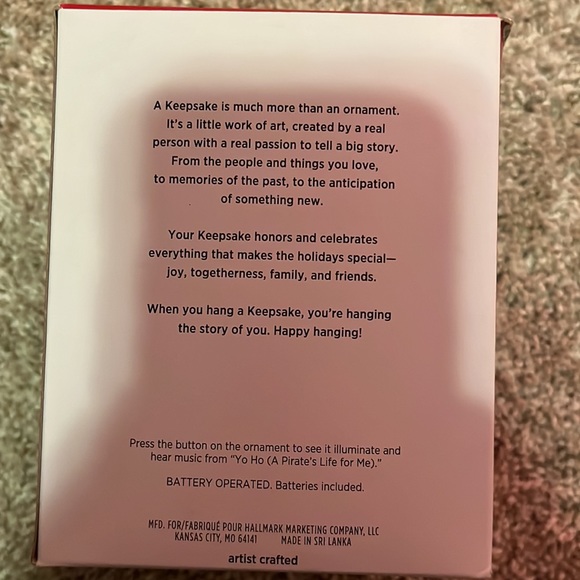 NIB Disney Pirates of the Caribbean hallmark keepsake ornament set - Picture 3 of 6